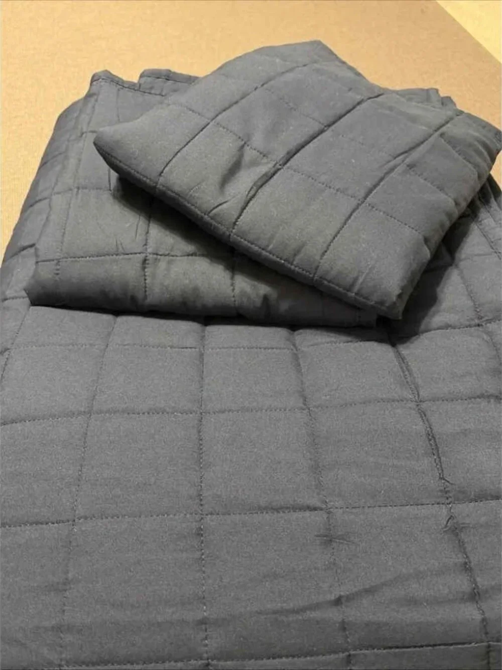 The Ienjoy Home Navy King Quilted Modern Minimal Bedding Cozy 3-Piece Comforter